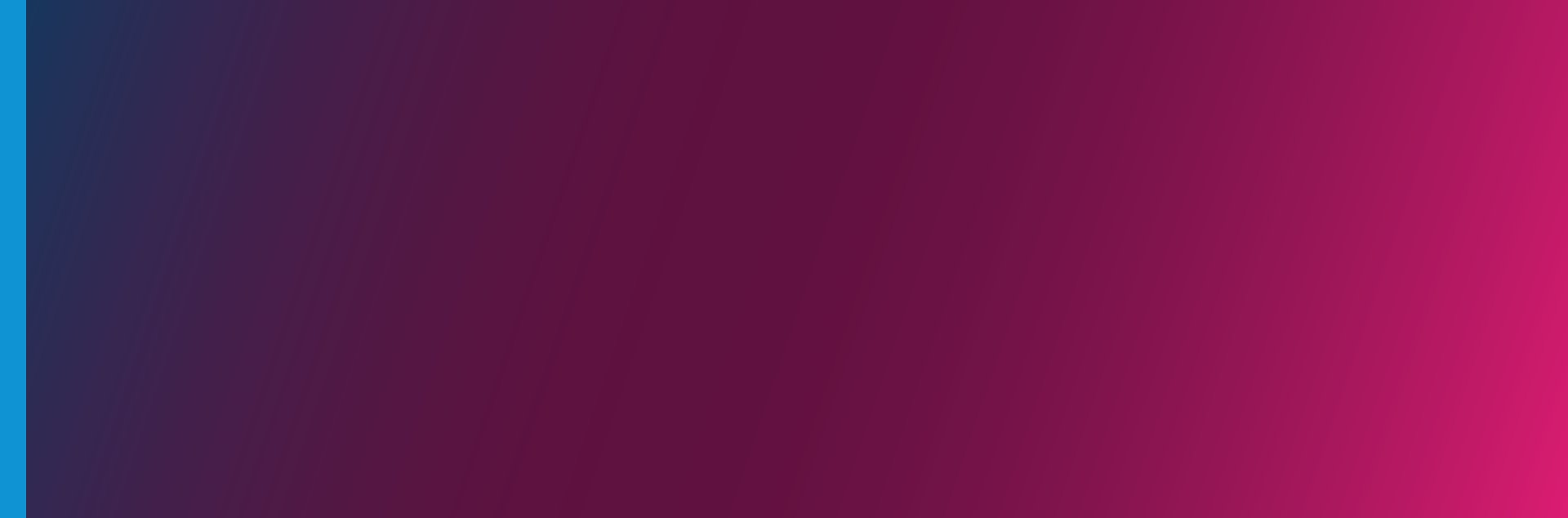 Banner with blue to pink gradient