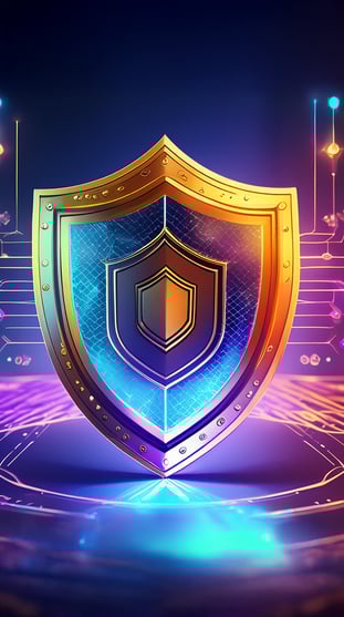 Illustration of a futuristic shield