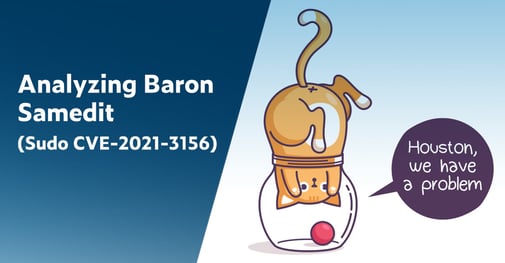 Cartoon image showing a cat upside down with head stuck in empty bowl as he tries to reach for a red ball at the bottom. Caption reads Houston, we have a problem.