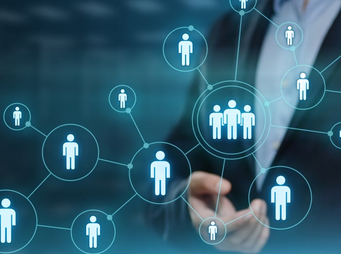 people icons showing connected organization