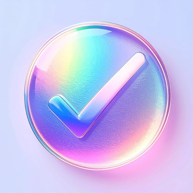 Coche dans du verre nacré.