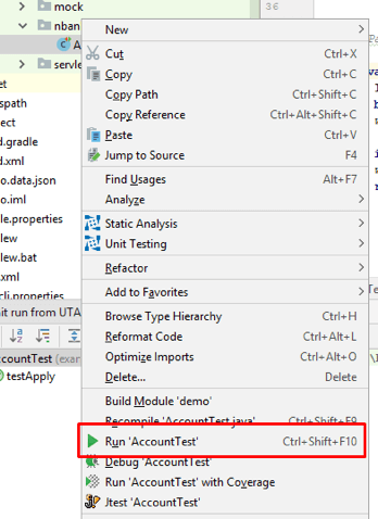Screenshot running a JUnit test via Jtest in the IntelliJ IDE