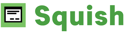 Logo Squish pour les tests automatisés de l'interface utilisateur Logo de Squish écrit en vert avec une icône de la fenêtre de l'interface utilisateur graphique (gui) à gauche