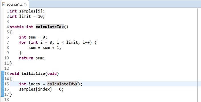 Beispiel-Codeausschnitt.
