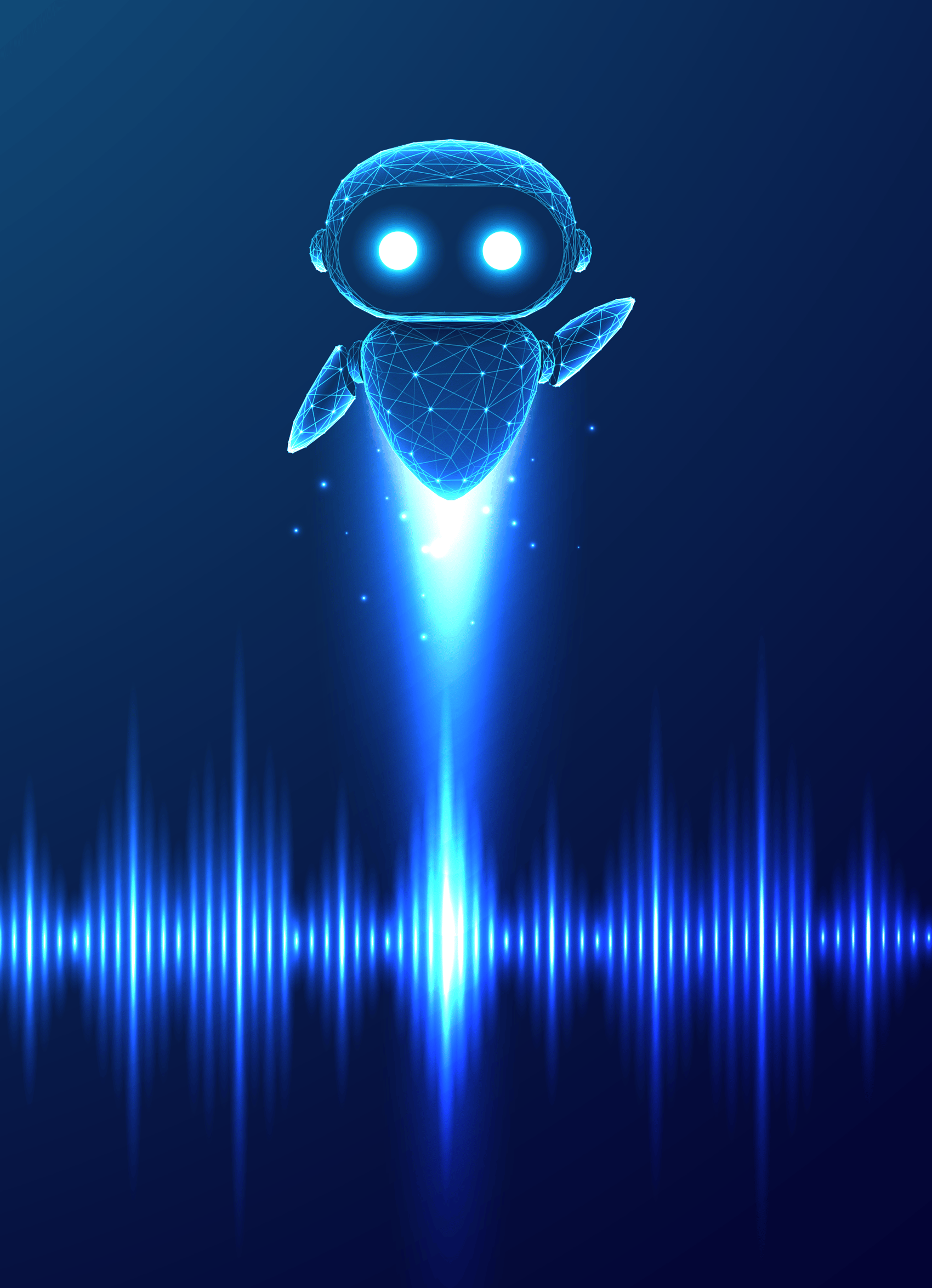 Illustration of AI Agent friendly robot